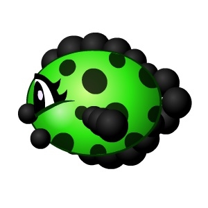 Green Polka Dot Bubblebaby